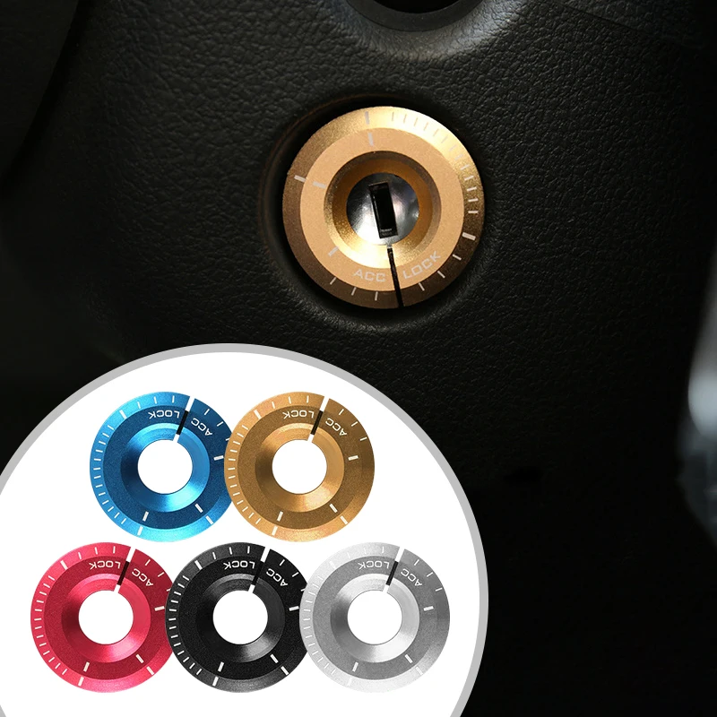 

Car Engine Start Ignition Cover Styling Ringhole Sticker Decoration For Volkswagen VW Golf Polo Sportsvan Passat Santana Jetta