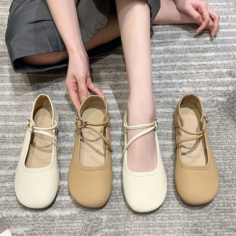 

Moccasin Shoes Casual Female Sneakers Elegant 2023 Fashion Women's Flats Oxfords Shallow Mouth Round Toe Moccasins Retro Grandma