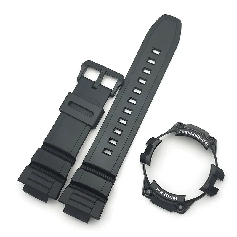 Suitable Rubber Watch Band For Casio G-shock Hdd-s100 Mcw-100 110h Ae-2000wwith Case Silicome Watch Strap