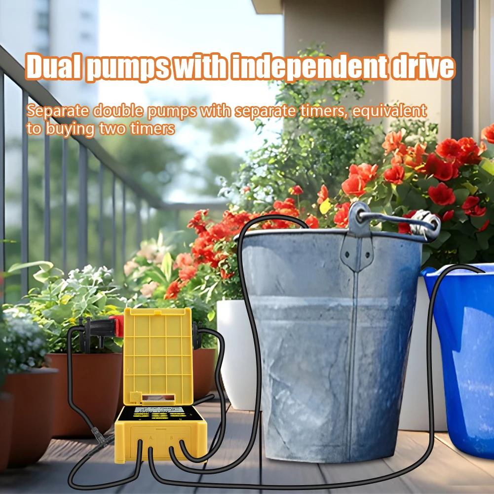 Yieryi умный солнечный таймер для орошения цифровой ЖК-дисплей автоматическая