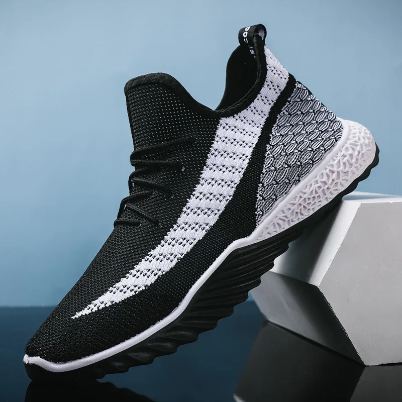 

Men's Sneakers Shoes Mesh Breathable Fly Woven Casual Shoes for Men Hard-Wearing Running Shoe Male Sneaker Zapatillas Hombre