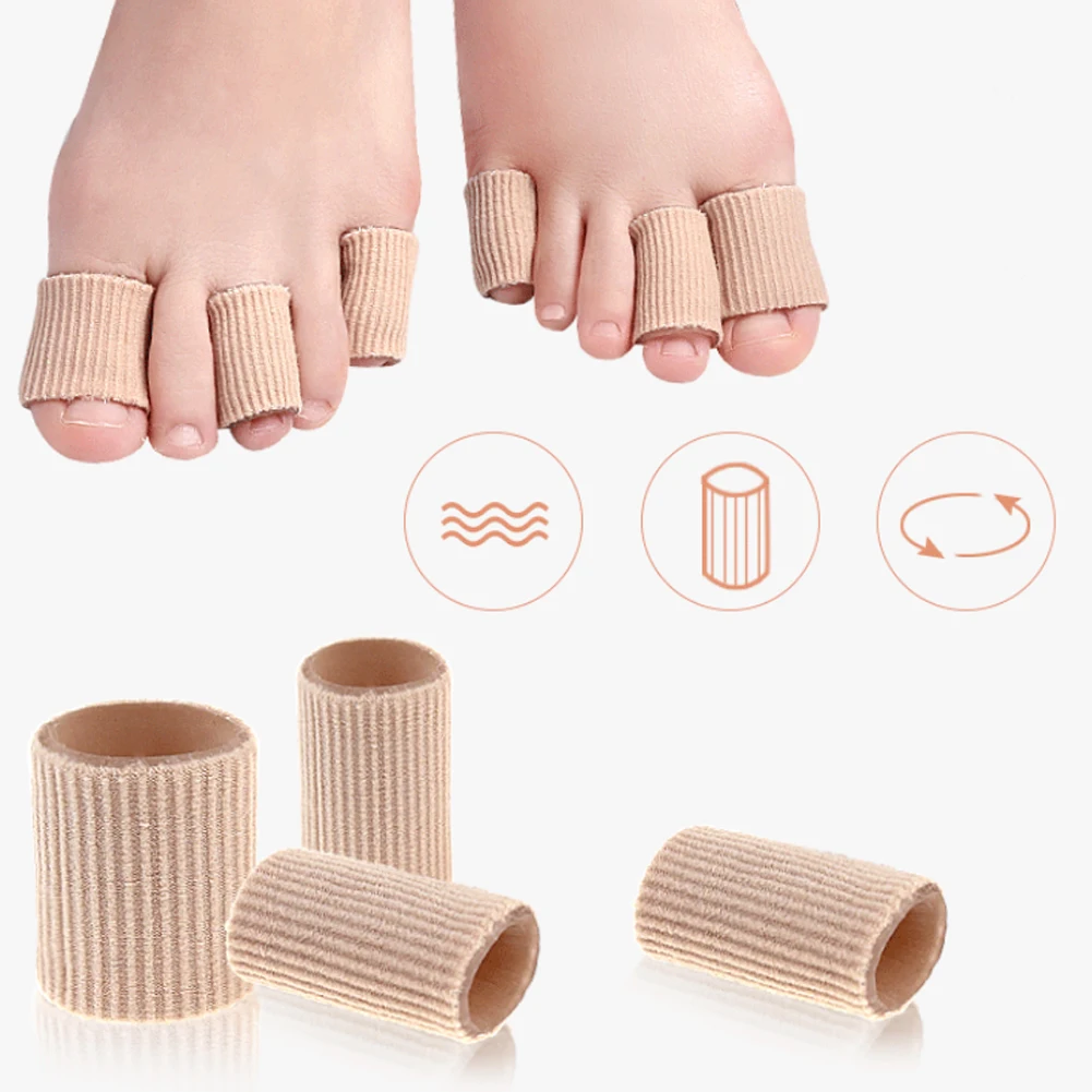 

1pc Feet Corrector Finger Corrector Insoles Fabric Gel Silicone Tube Bunion Toes Fingers Separator Divider Protector Calluses