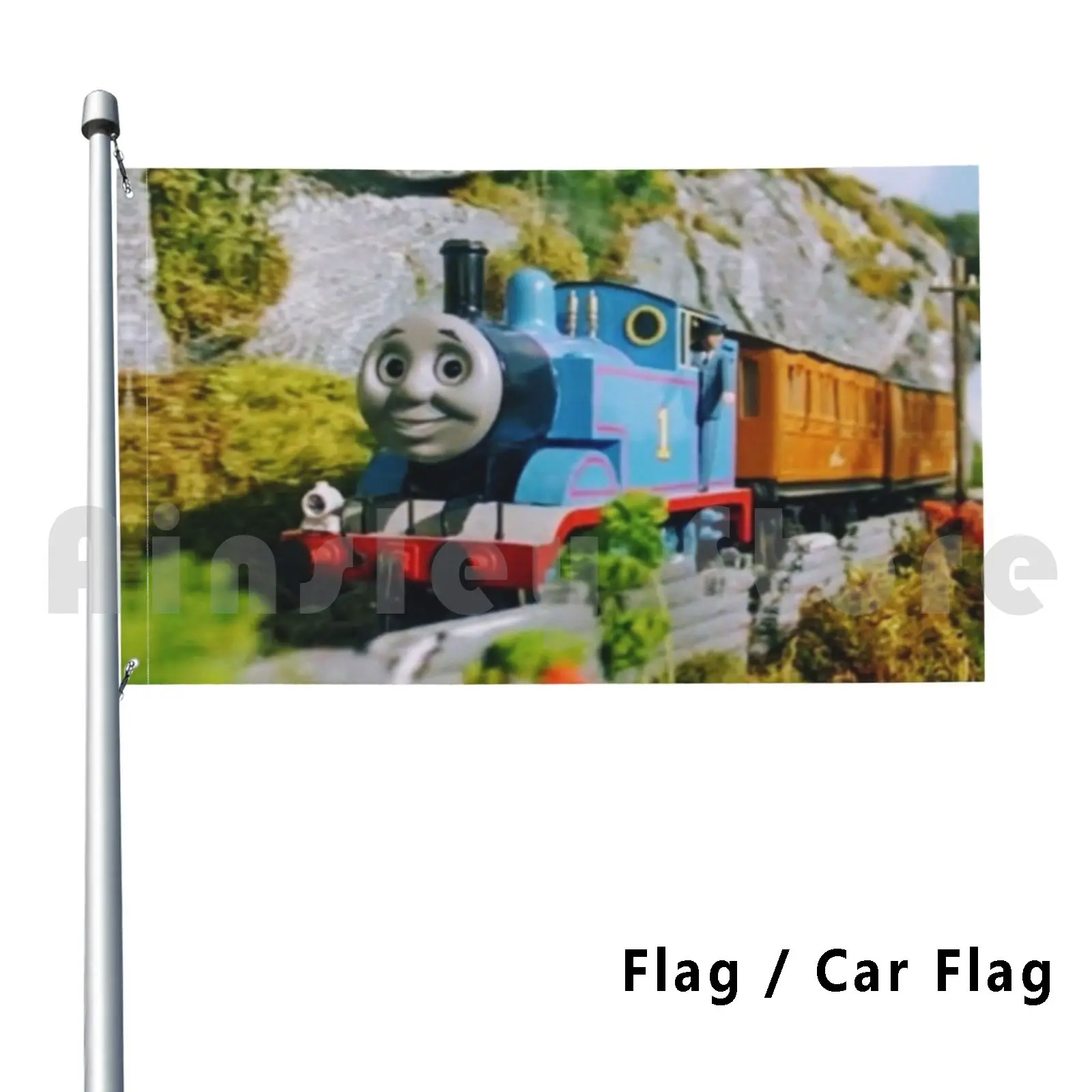 

Классическая модель двигателя Thomas The Tank, флаг автомобиля, забавный флаг Findyourtag