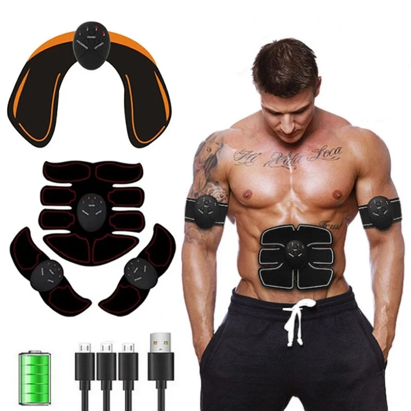 

Abs Stimulator Waist Leg Gym Body Home Fitness Muscle Equiment Arm Hip Slimming Rechargeable Abdominal Trainer Trainer