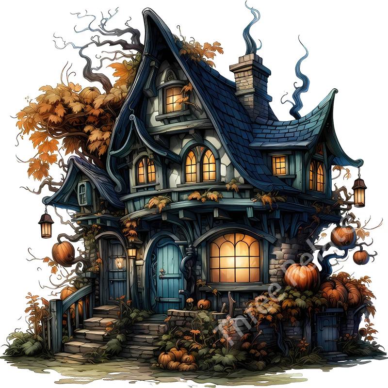 

Наклейка для стен "Тыквенный Замок", ПВХ