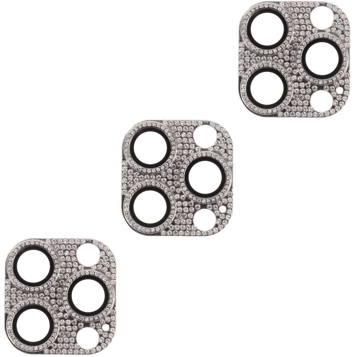 

3pcs Lens Cover Protector Compatible for iPhone 14 Pro/14 Pro Max Rhinestone Mobile Lens Cover