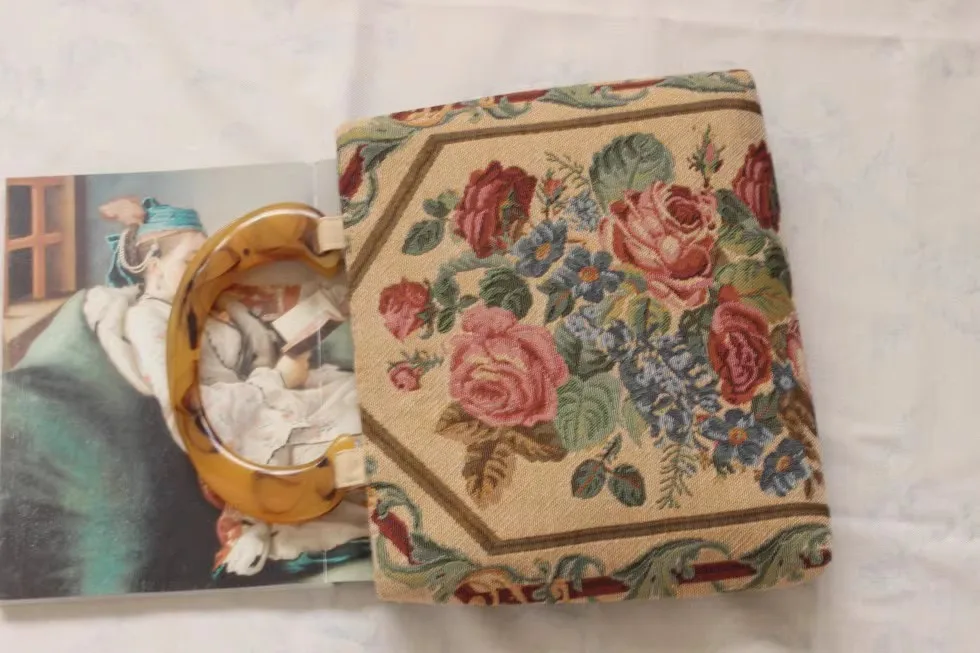 Бархатное одеяло из ткани Lost in Vinatge жаккардовая вышитая сумка с ручками