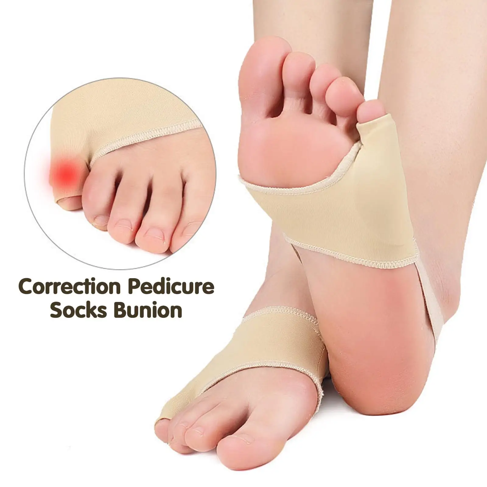 

1Pair Soft Bunion Corrector Little Toe Orthopedic Splint Hallux Valgus Overlapping Straightener Foot Care Thumb Adjuster