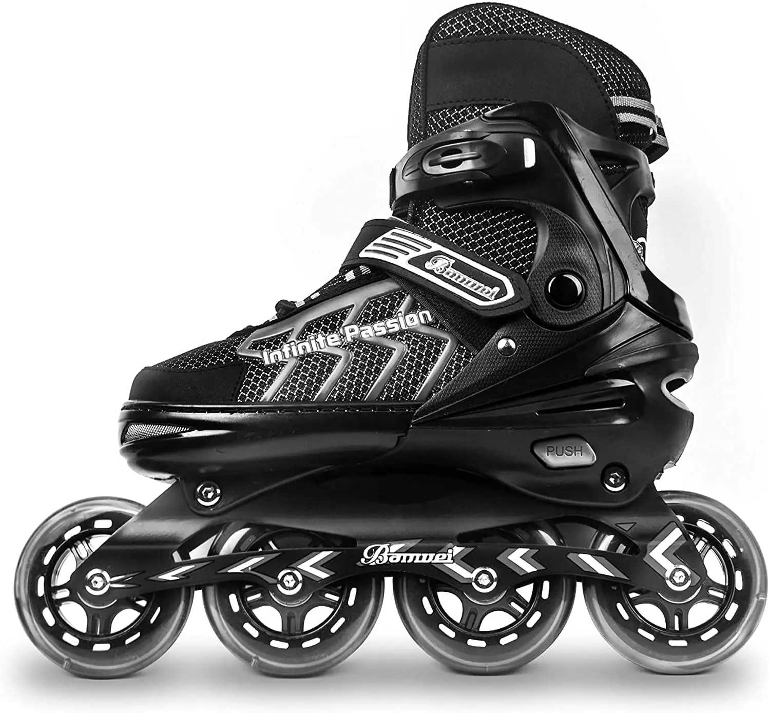 Nattork Adjustable Inline Skates for Adults and Teen, Safe and Durable Roller Skates with Giant Wheels,High Performance Skates