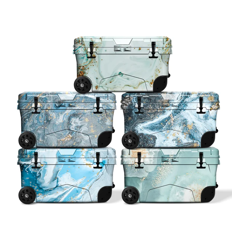 Ice Box With Wheels For Camping Fishing Camping Beach
