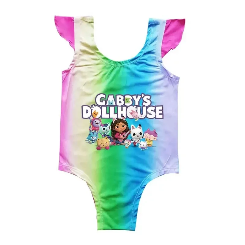 Фото Костюм для косплея на Хэллоуин ♥   Летний купальник Gabby's Dollhouse для девочек, детская одежда Gabby Doll House, новинка 2026 года, одежда-сюрприз №1
