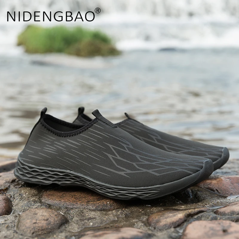 Outdoor Water Shoes Qucik Drying Sneakers Aqua Socks Summer Beach Barefoot Swimming Shoes for Men Big Size 48 Upstream Footwear