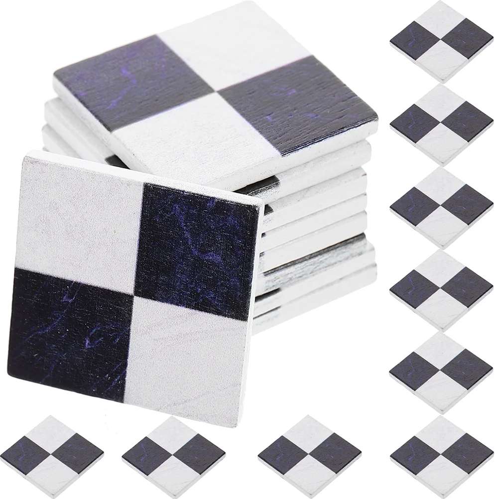 

27 Pcs Simulated Wooden Floor House Decorations Home Miniature Floors Building Kits Boards Ceramic Tile 1/ 12 Furniture