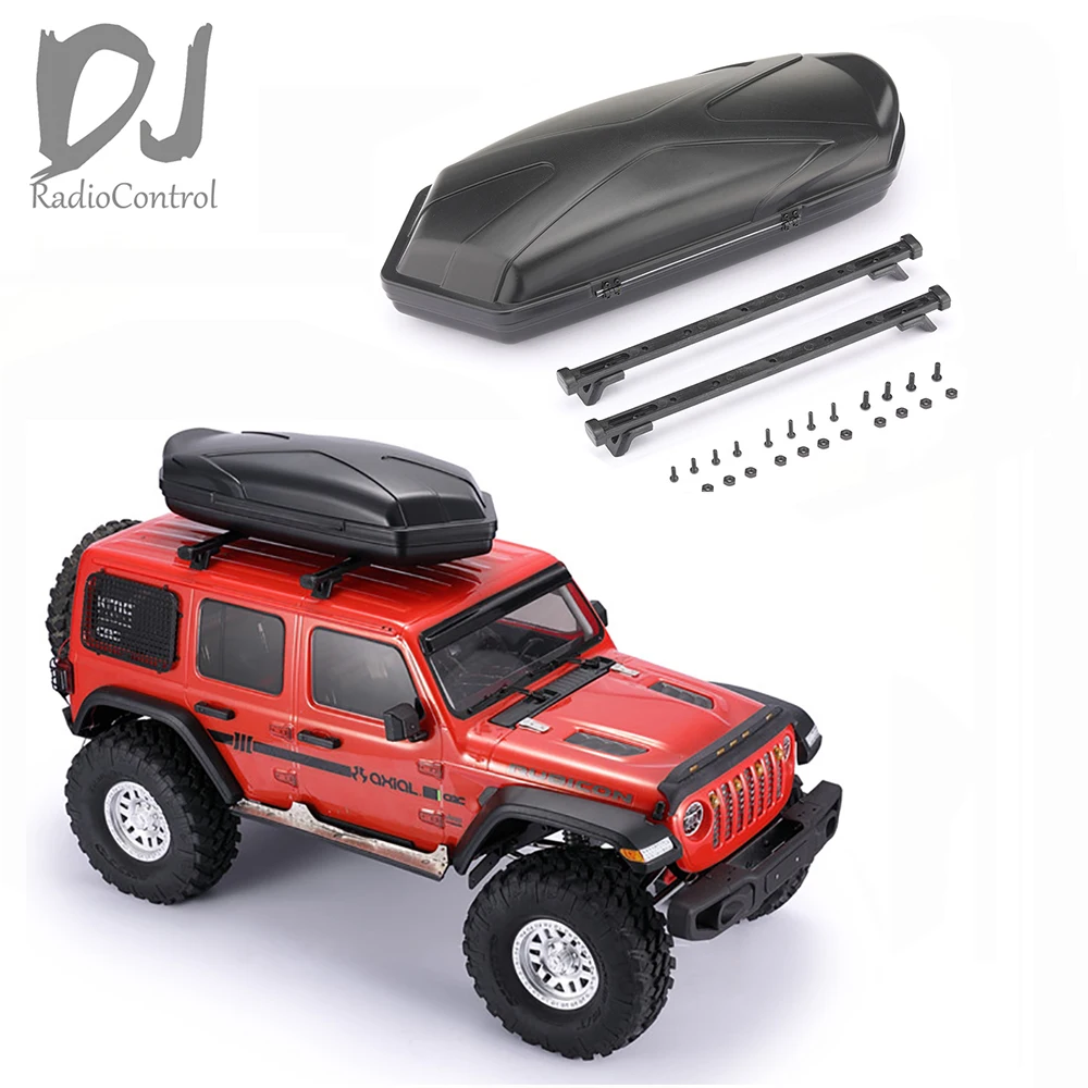 

Roof Luggage Box Rack Carrier For T4 1/10 TRX6 SUV 6X6 G63 New Bronco 2021 AXIAL SCX10 III Defender RC Car Parts