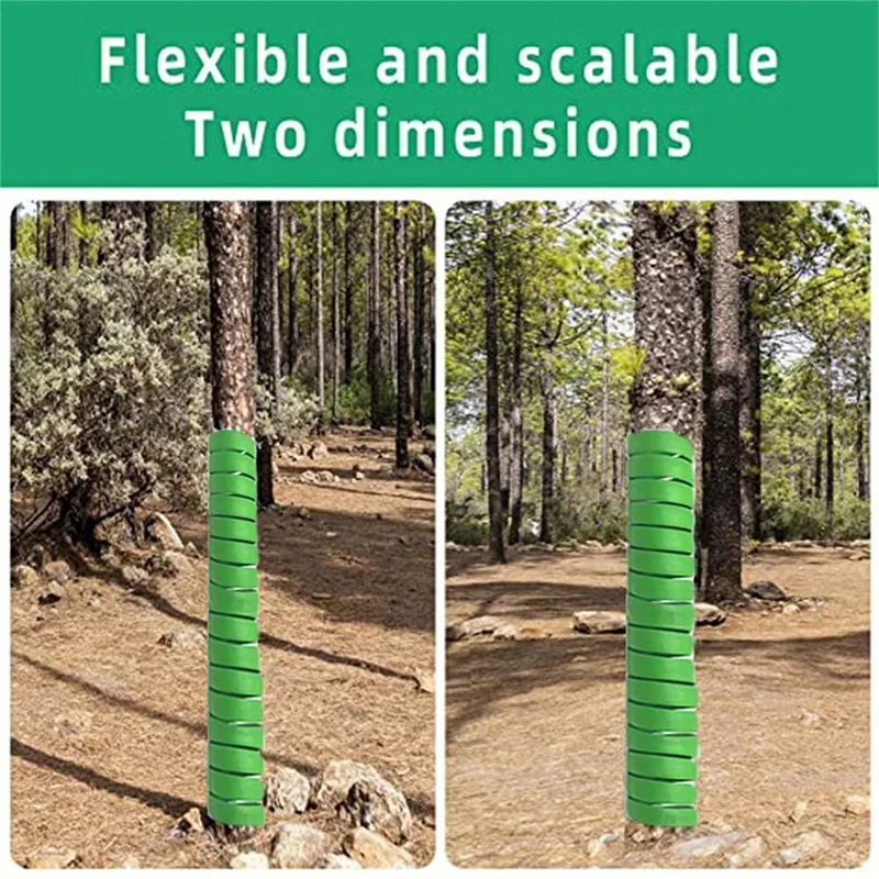 

4PCS Tree Trunk Protector Plastic Spirals Tree Guards Trunk Protector Tubes Wraps Protect Plant From Deer Rabbit Cats