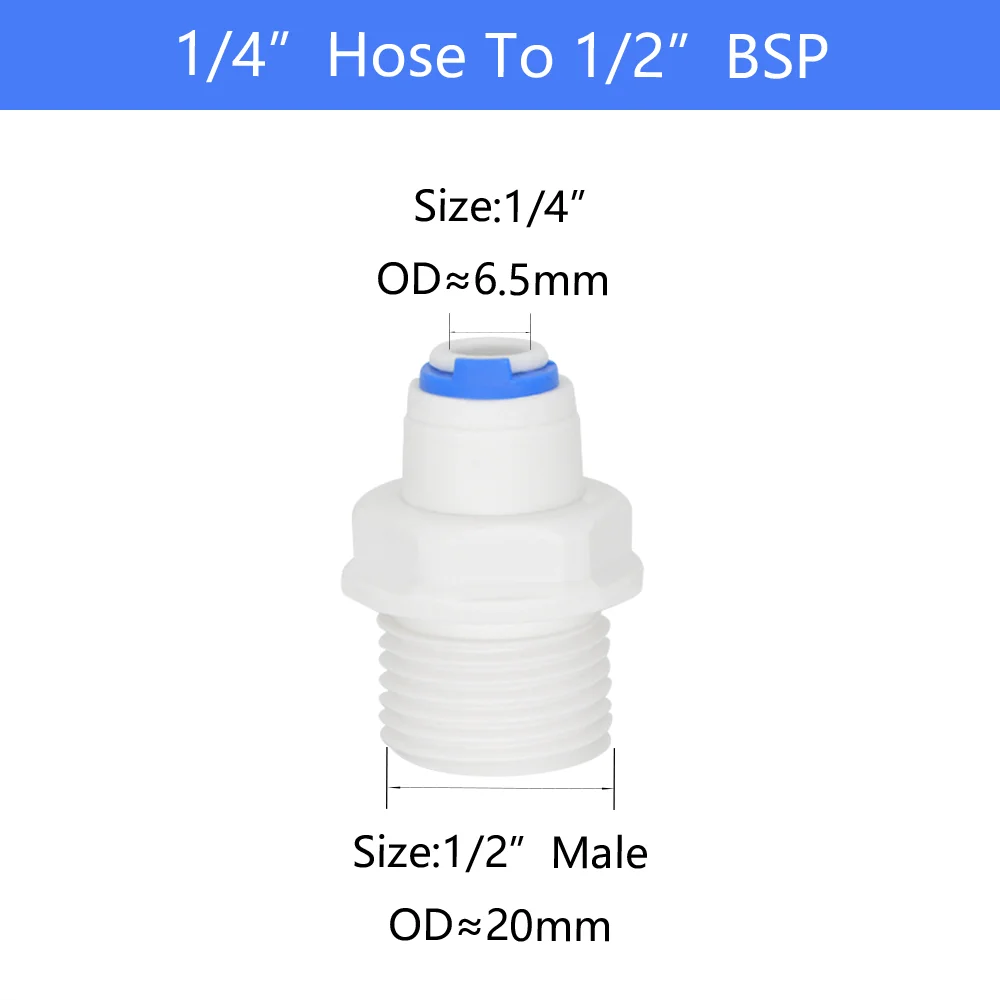 

YQBS Фитинг для фильтра воды 1/4" 3/8"
