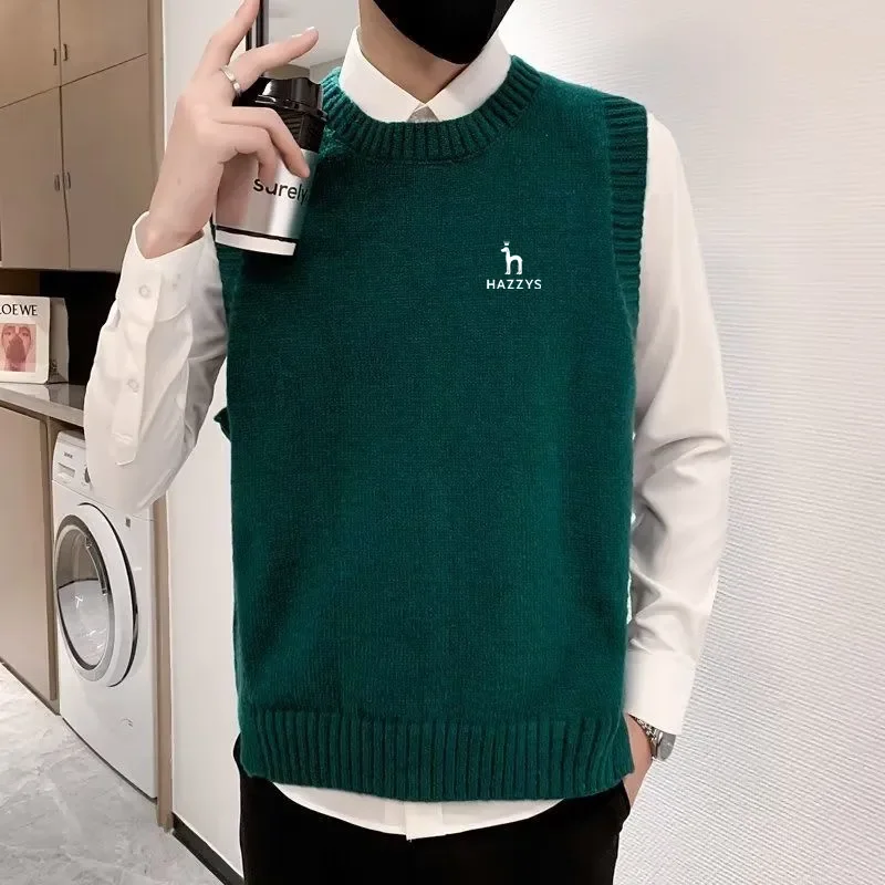 

Korean Golf Knit Vest Men's Golf Wear Autumn New 2023 Golf Vest Men's Golf Knit Men's Golf Clothes Tennis Tee Men