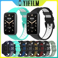 soft silicone strap for xiaomi mi band 7 pro smartwatch tpu wristband replacement colorful belt for men women miband 7pro