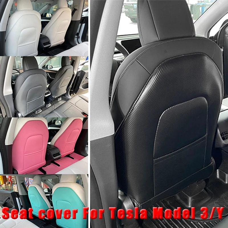 

For Tesla Model 3 model Y Kick Pad mat seat cover Seat Back Anti Kick Pad Protector Child Anti Dirty Interior Accessories