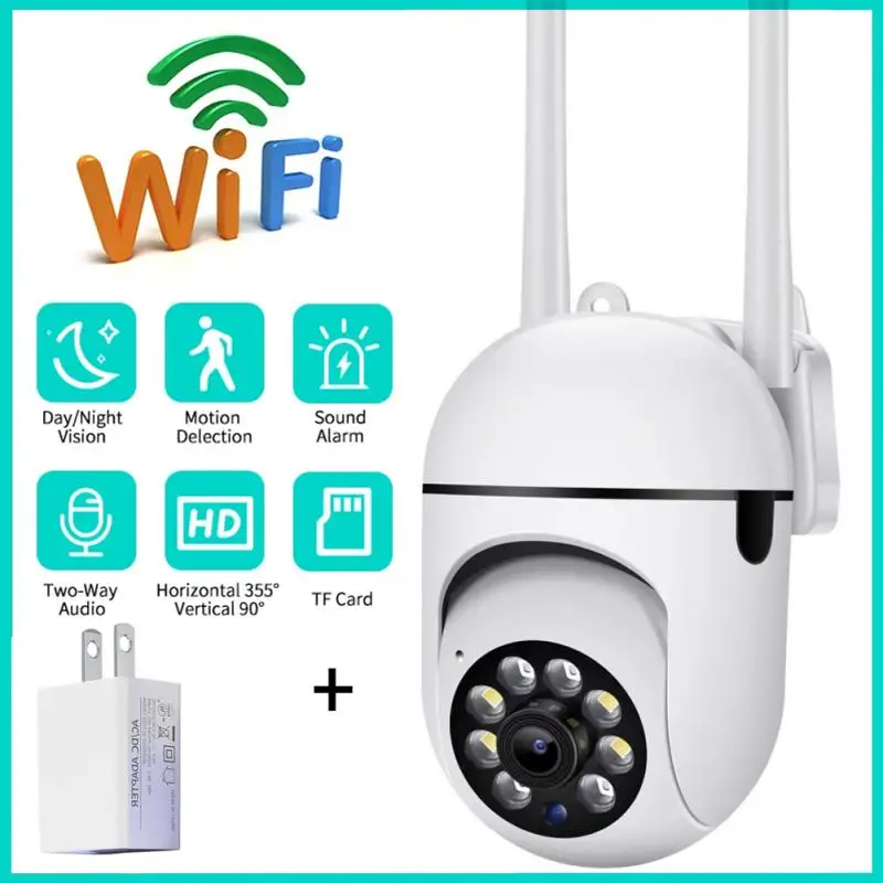 

2.4G Wifi IP Camera PTZ 1080P AI Human Detect Surveillance Cameras Night Vision Full Color 4X Digital Zoom Home CCTVSecurity Cam
