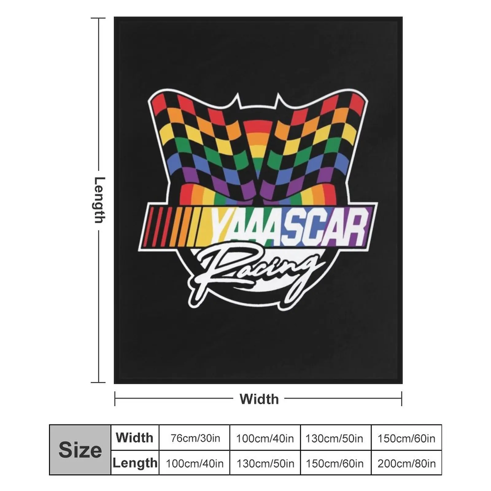 NASCAR клетчатый флаг YAAASCAR пледы диваны волосатые одеяла на заказ