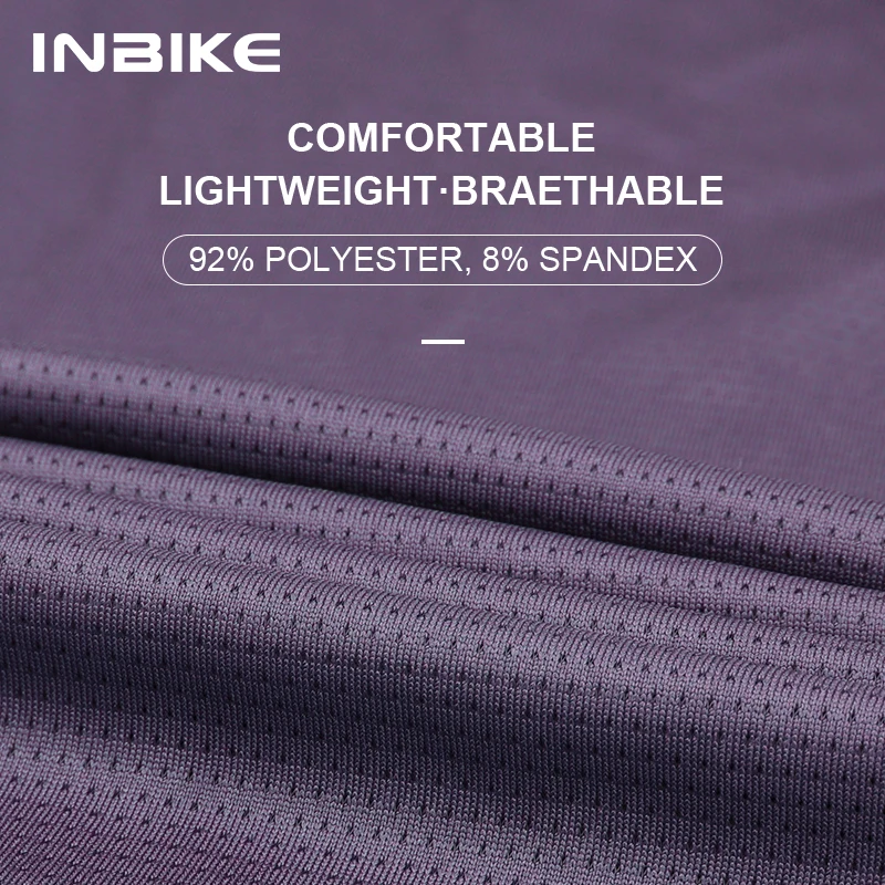 Футболка INBIKE мужская с длинным рукавом Джерси для велоспорта дышащая на молнии