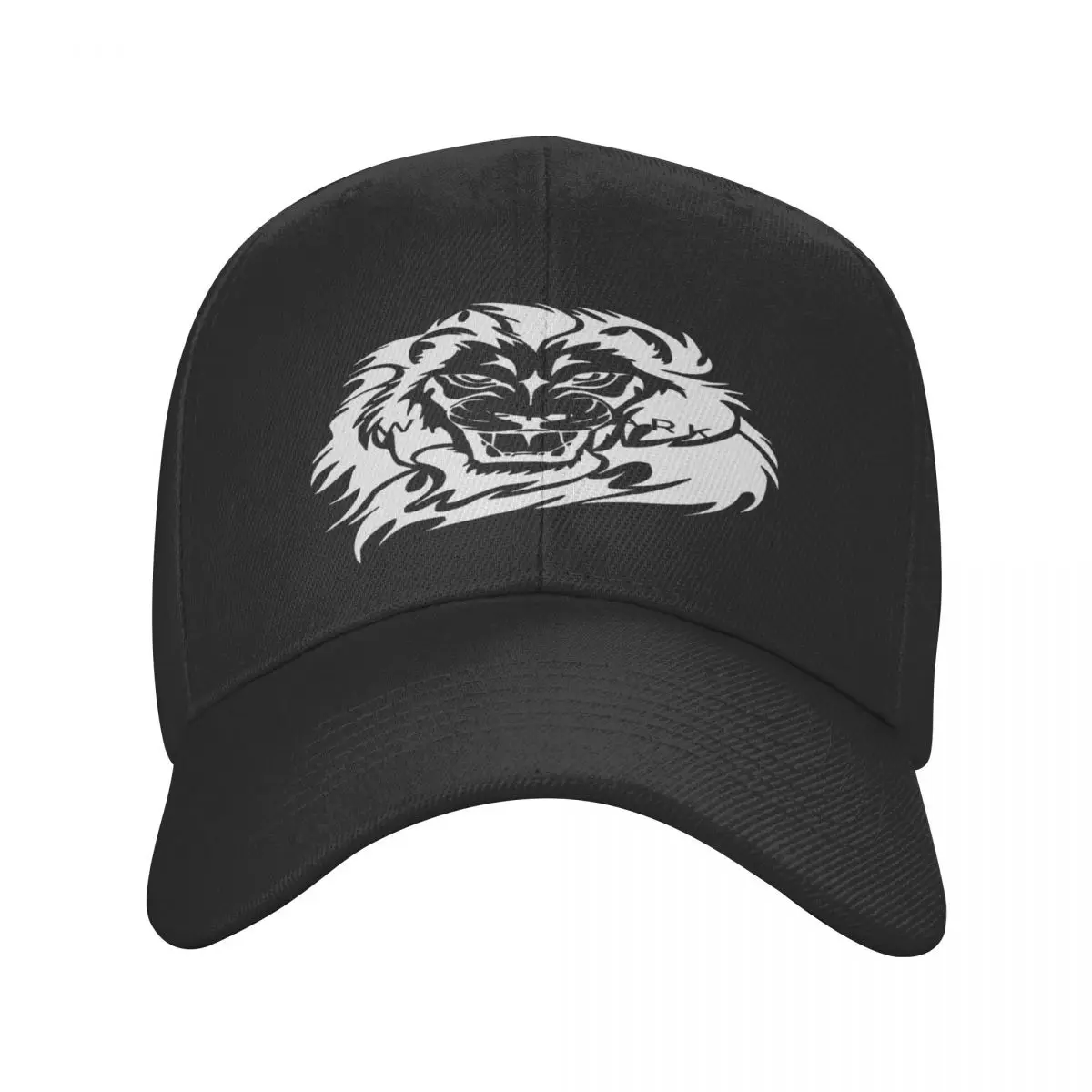 

Lion Head Silhouette Casquette, Polyester Cap Modern Hat Wicking Sports Nice Gift