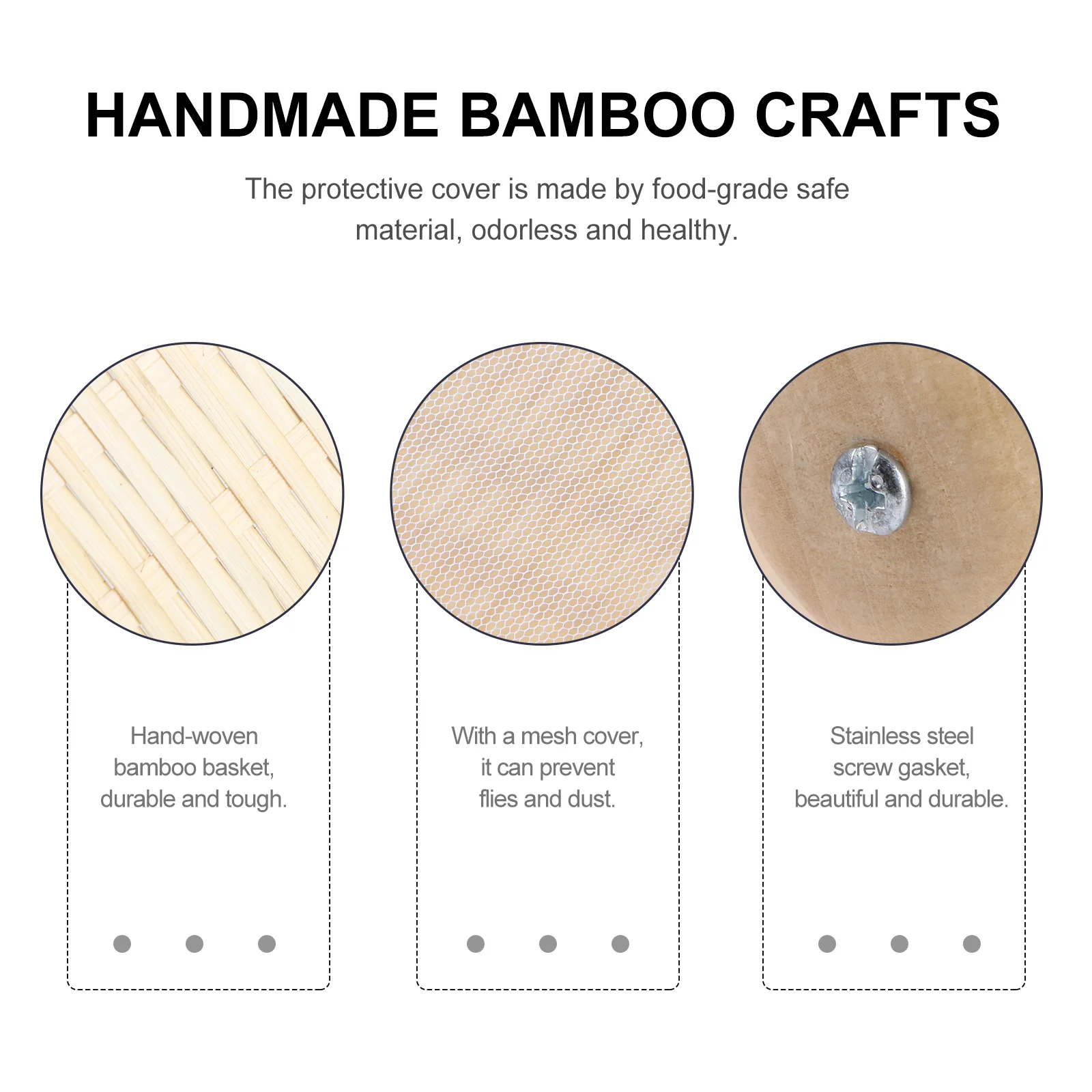 Корзина для фруктов Бамбуковая корзина хранения - креативный тканый контейнер