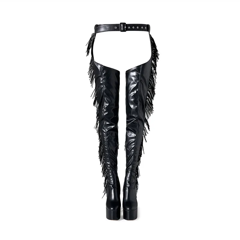 

Модные женские ботинки MKKHOU, новый оригинальный дизайн, с круглым носком, на толстой подошве, высокий каблук, кожаные ботинки, современные ботинки с ремешком