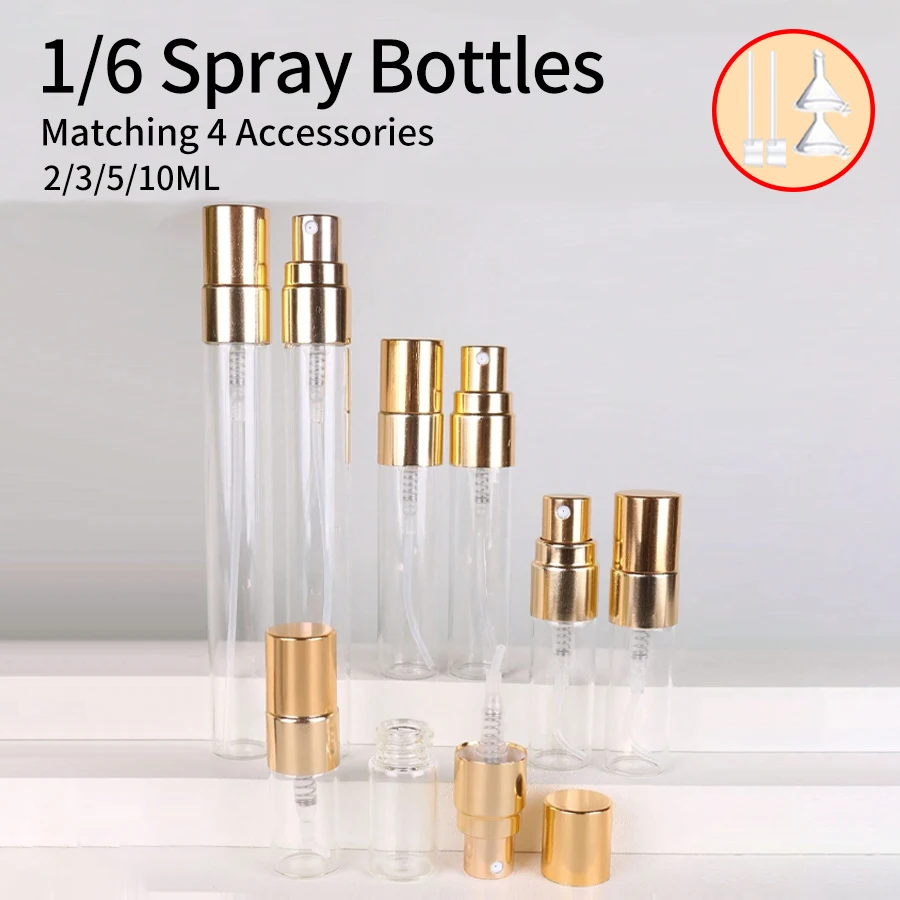 Набор Из 1/6 Многоразовых Распылителей С Аксессуарами Варианты 2 Мл/3 Мл/5 Мл/10 Мл 6