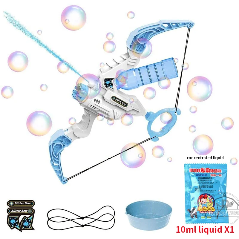 

Electric Bubble Gun 2 in 1 Automatic Bubble Bow and Arrow Launcher Water Gun Soap Bubble Machine Water Gun Toy for Children Gift
