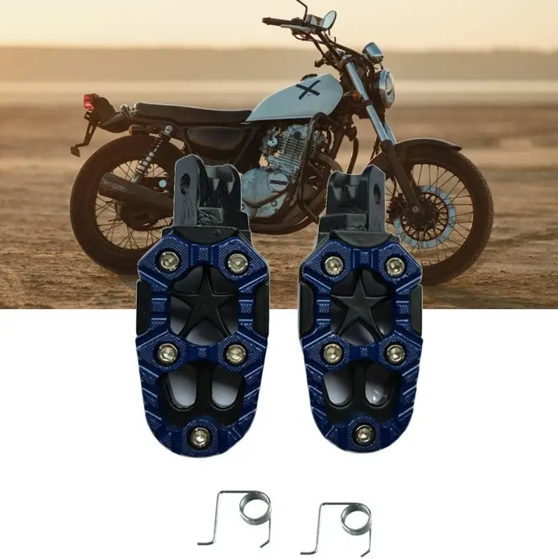 

Motorcycle Pedals Bike Rearset Footrests ABS Foot Pegs Protective Pedal Easy To Install Durable Modified Motorcycle Accessories