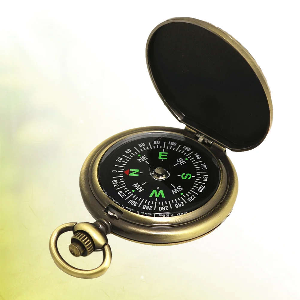 

1pc Pocket Watch Compass Functional Retro Vintage Fasionable Classic Endurable Compass for Friends