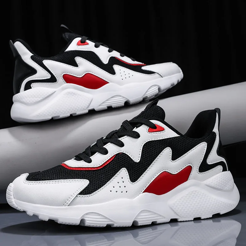 

New 2022 Men's Sneakers High Quality Shoes For Men Summer Breathable Walking White Casual Shoes Tenis Masculin Zapatillas Hombre