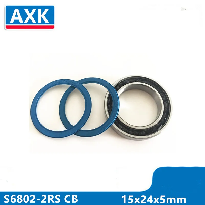 

Axk S6802-2rs Stainless Steel 440c Hybrid Ceramic Deep Groove Ball Bearing 15x24x5mm S6802-2rs Cb Abec-5
