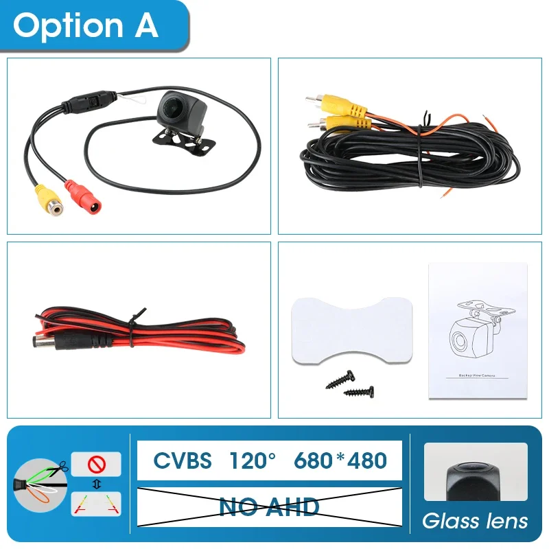 

Srnubi 1920x1080P для автомобиля AHD камера заднего вида 170-градусный объектив «рыбий глаз» Starlight ночного видения HD универсальный автомобильный вид заднего вида CVBS