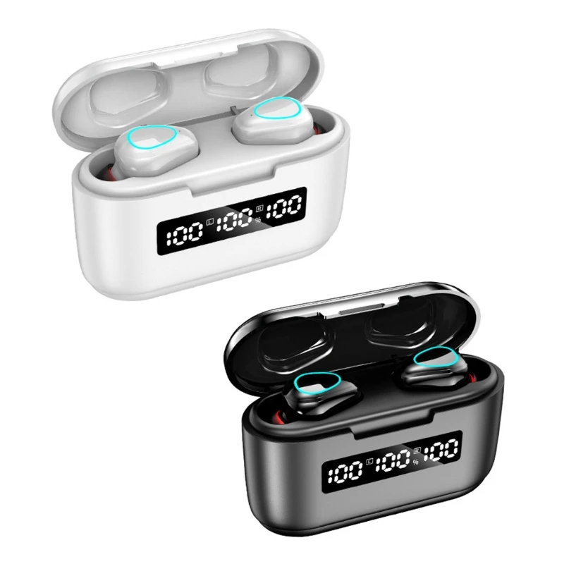

Portable Wireless Earbuds True Wireless Earbuds Rechargeable Hifi Sound Quality Water Proof Earbuds True Wireless E1YA
