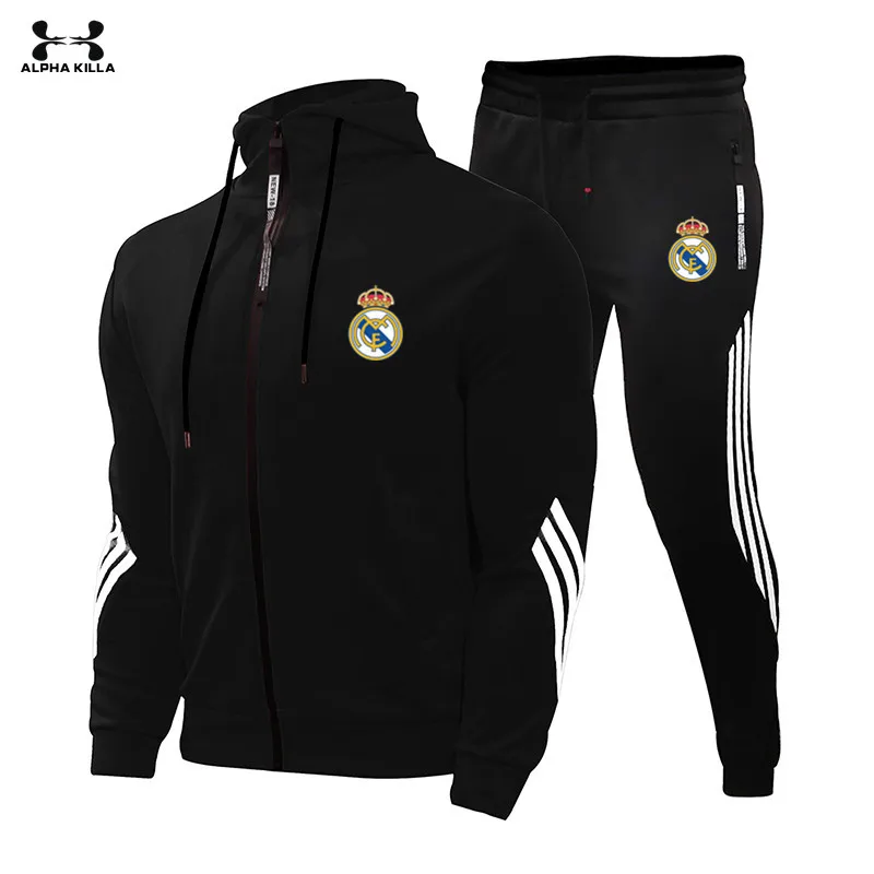 2023  New  Atmosphere Spring And  Autumn  Men's  Sports Suit Sportswear 2 Men's Sweatshirt + Pants Men's  Street Wear  Suit Coat