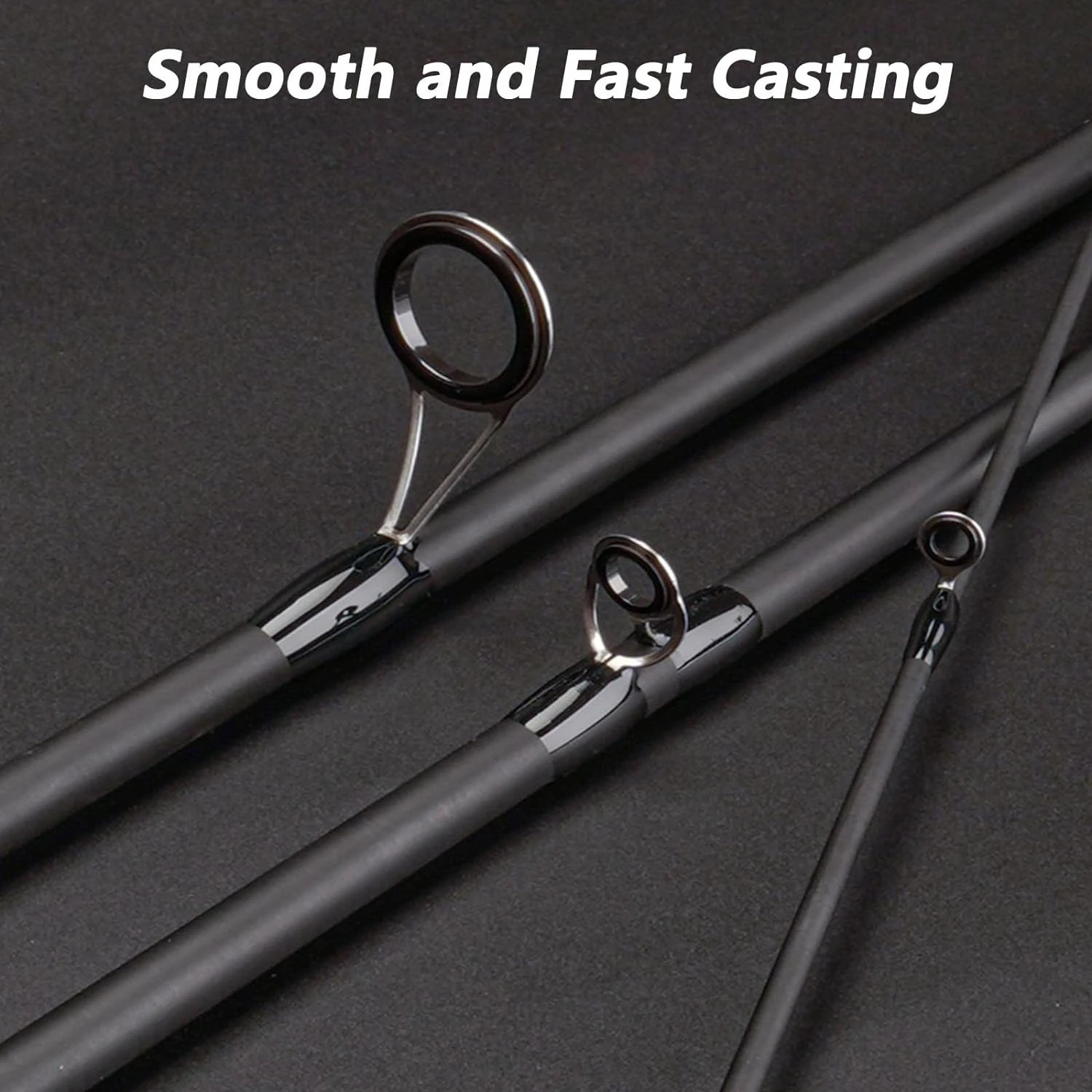 Ultralight Surf Casting/Spinning Fishing Rod High Quality 4 Piece Travel Pole for Saltwater Trout Bass Walleye and P