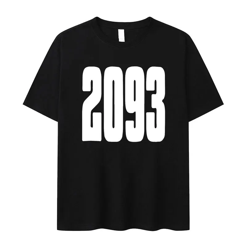 Rap Yeat 2093 Letter Graphic Print T Shirt Men Women Hip Hop Fashion Short Sleeve T-shirts Casual 100% Cotton Oversized T-shirt