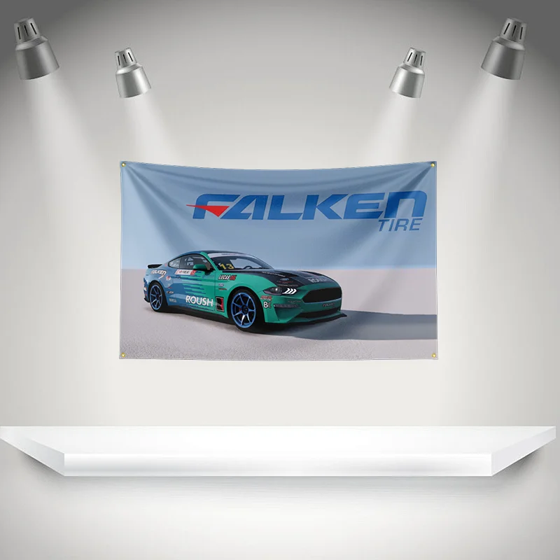 Фото Флаг F-Falkens Tires, баннер для автозапчастей и инструментов, гобелен с HD-печатью для выставок, для автолюбителей, декор для гаража №2