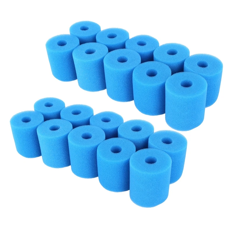 

20PCS Filter Sponge Replacements For Intex Type H Washable Reusable Swimming Pool Filter Foam Sponge Cartridge