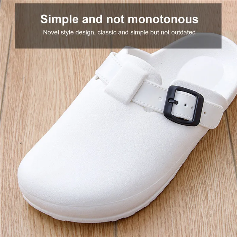 Summer Waterproof Slippers Home Sandals Women Closed Toe Soft Flip Flops Ladies Men Couple Indoor Classic Nursing Clogs Sandals