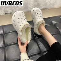 dong dong mao mao slippers for women 2022 autumn and winter new fashion warm wear cotton slippers flat slippers for women