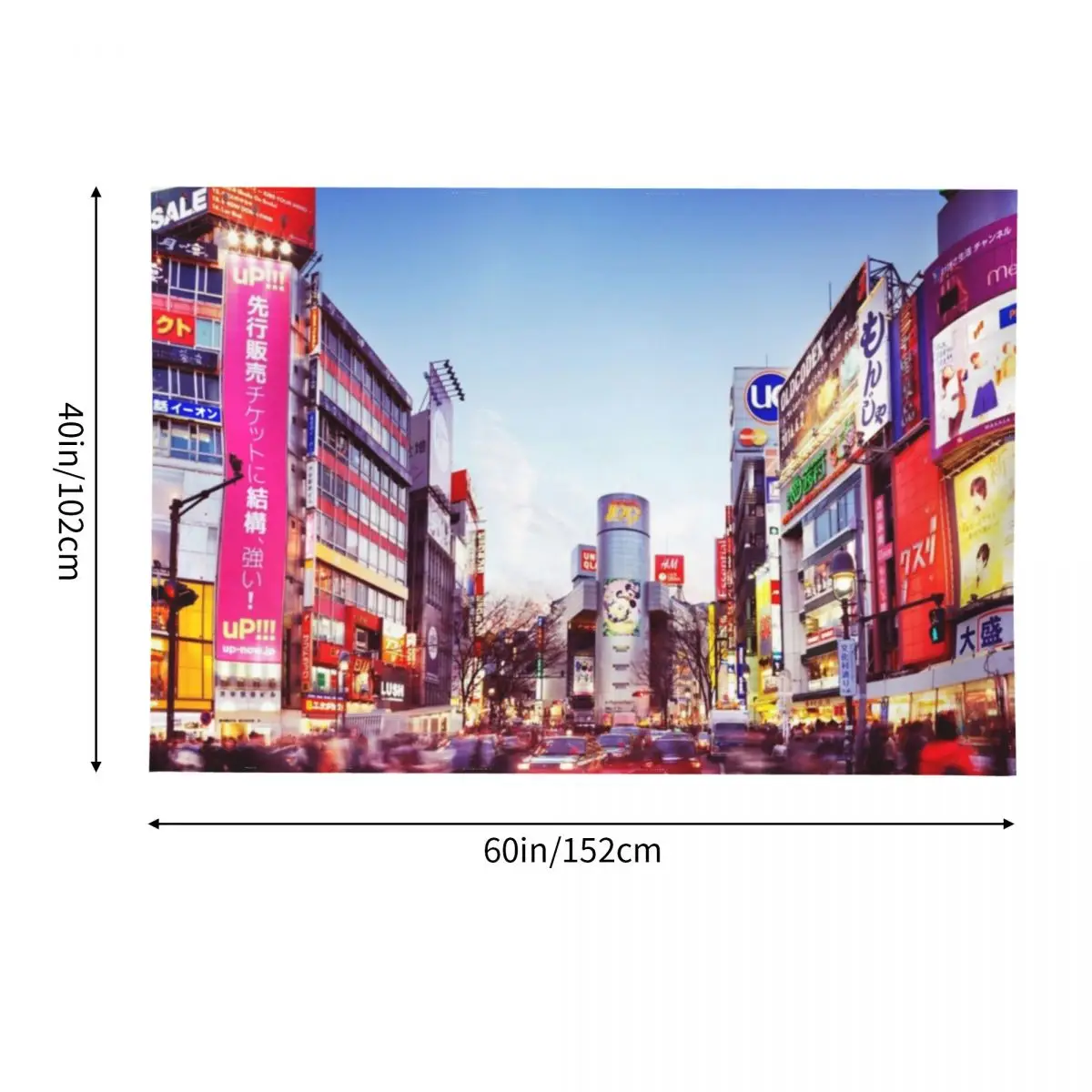 Пейзаж часы пик в Токио самая оживленная пересечение пересечения Shibuya людей