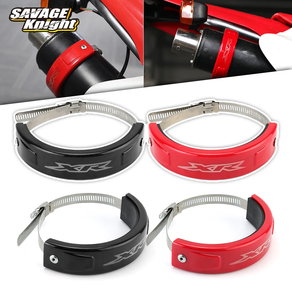 

XR Motorcycle Silencer Exhaust Protector Cover For HONDA XR250R XR400R XR600R XR650R 650L Exhaust Pipe Fixing Cover Heat Shield