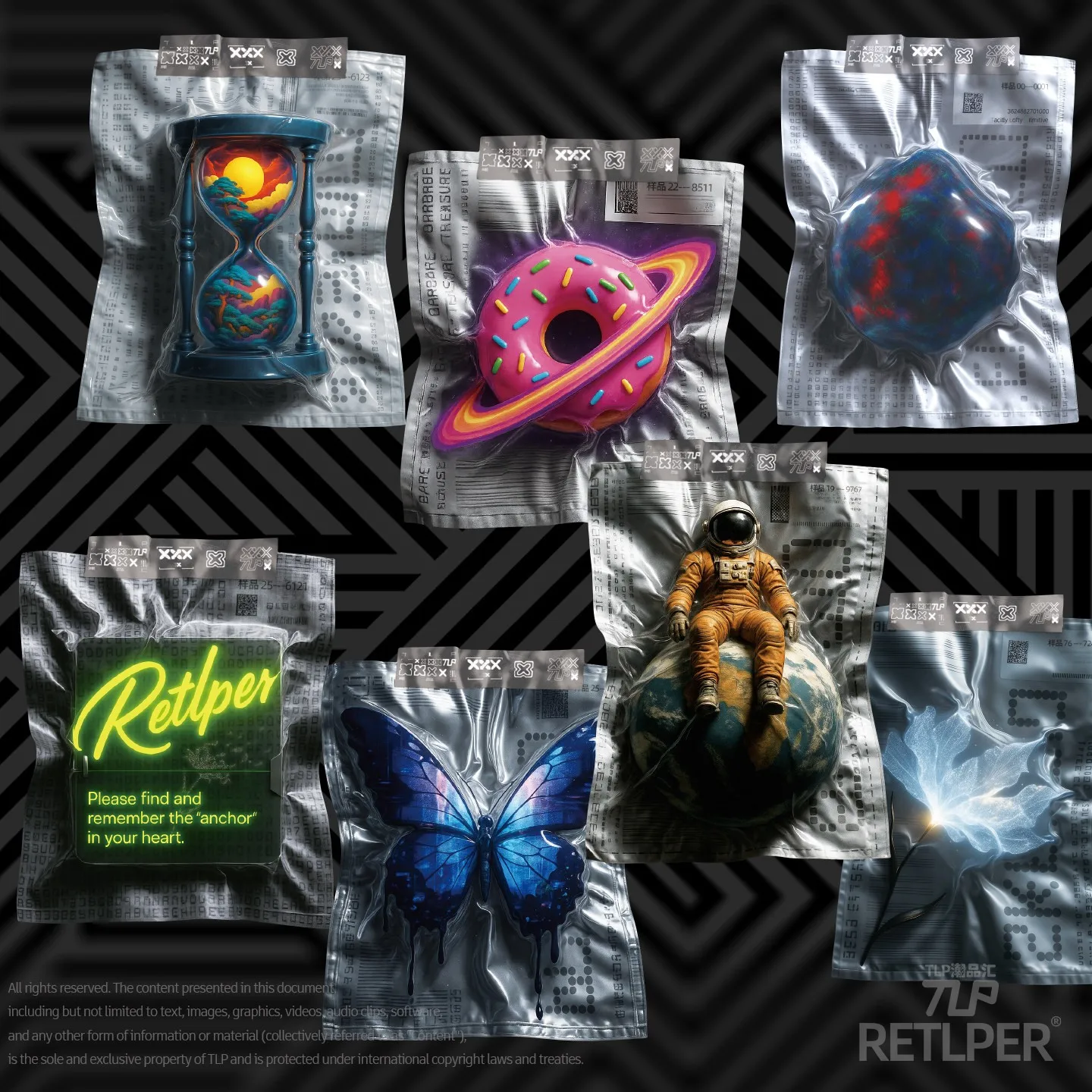 Светоотражающая наклейка Retlper Original Re Rui'Er Collection, вторая партия образцов с 3D-эффектом, плоская, для автомобилей и мотоциклов (art.: 3920dc6fac2cc) - 3920dc6fac2cc