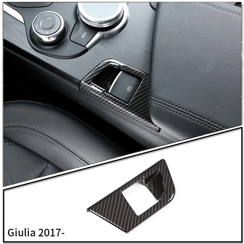 Для Alfa Romeo Giulia/Stelvio 2017- Автомобильная панель переключения центрального управления, декоративная наклейка на панель, декоративный аксессуар из АБС-пластика
