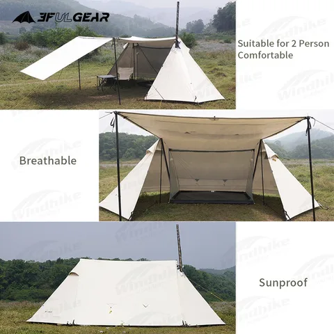 Палатка 3F UL GEAR Lanshan Puls M для 3-4 человек