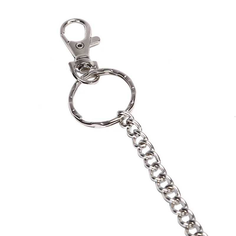 Панк хип-хоп модные рандомные брюки искусственные цепи в стиле панк